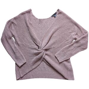 Suzy Shier Pink Twist Sweater